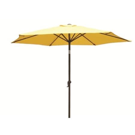International Caravan YF-1104-2.5M and YW Outdoor 8 Foot Aluminum Umbrella Yellow YF-1104-2.5M/YW